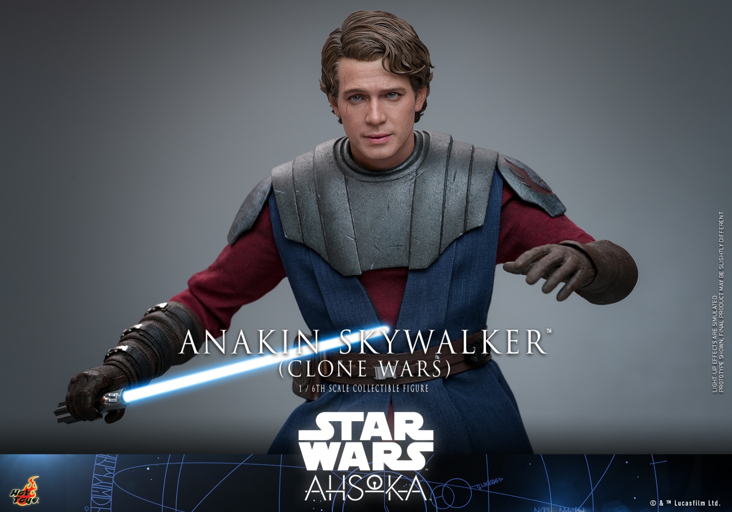 IN STOCK HotToys 1/6 Star Wars: Asokka Anakin Skywalker Clone Wars
