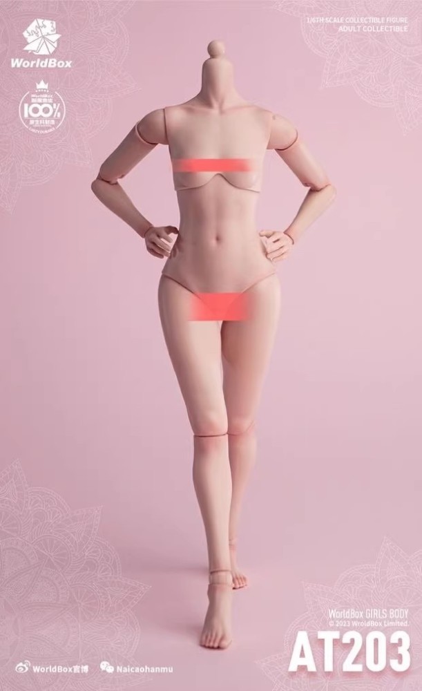 IN STOCK  Worldbox 1/6 Female Soldier Nude Model version AT203