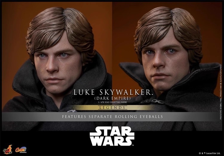 In stock Hot Toys Luke Skywalker Star Wars: Dark Empire CMS019 1/6th Figure（Hair with glue）