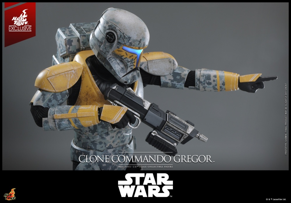 IN STOCK  Hot Toys TMS155 Star Wars The Clone Wars Clone Commando Gregor 1/6 Figure