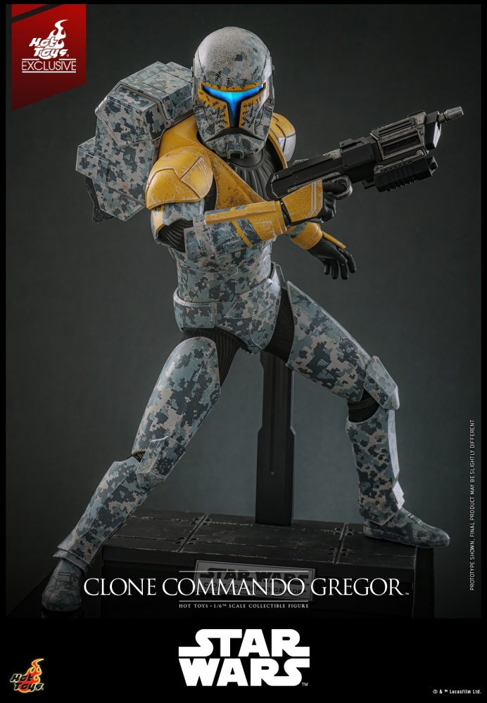 IN STOCK  Hot Toys TMS155 Star Wars The Clone Wars Clone Commando Gregor 1/6 Figure
