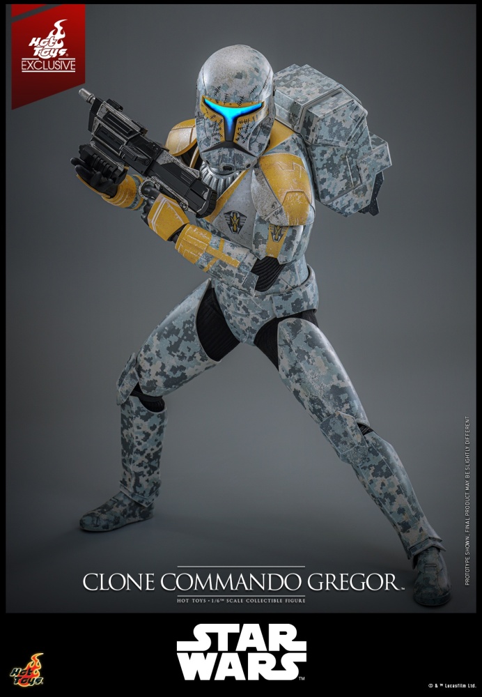 IN STOCK  Hot Toys TMS155 Star Wars The Clone Wars Clone Commando Gregor 1/6 Figure