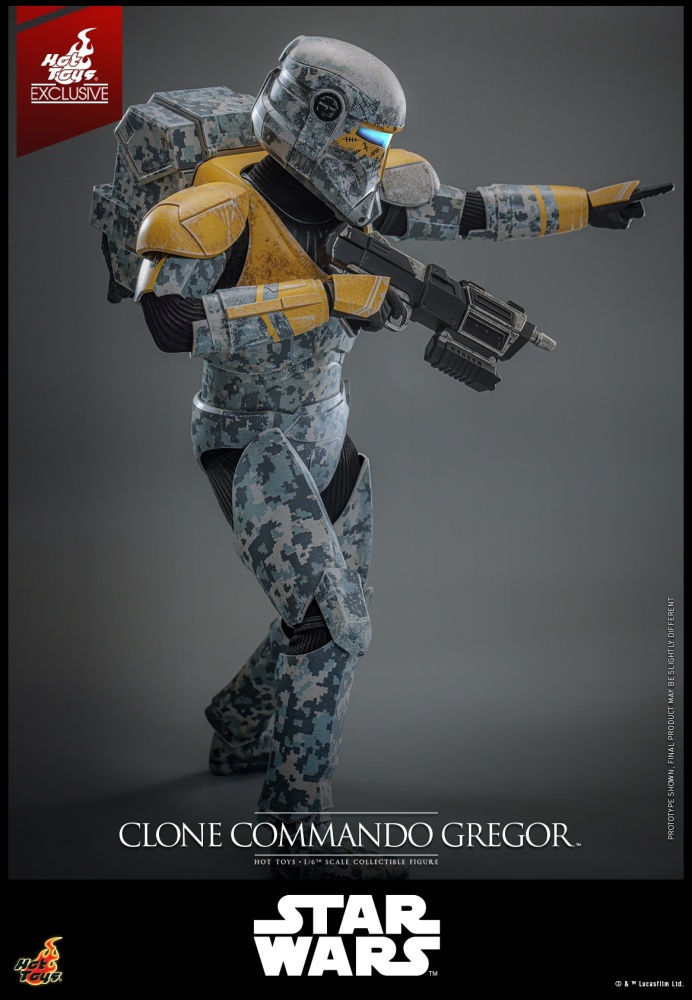 IN STOCK  Hot Toys TMS155 Star Wars The Clone Wars Clone Commando Gregor 1/6 Figure
