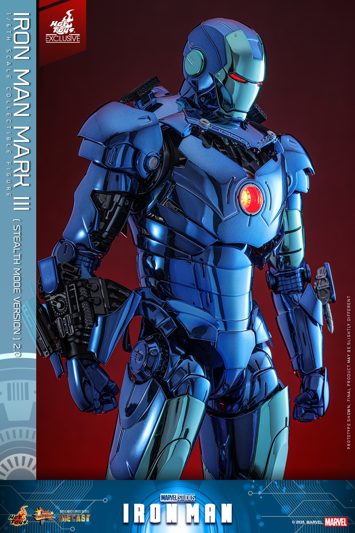 マサオ様　SSブルー(044)23 IN STOCK Hot Toys Iron Man MK3 Stealth 2.0 Blue Limited