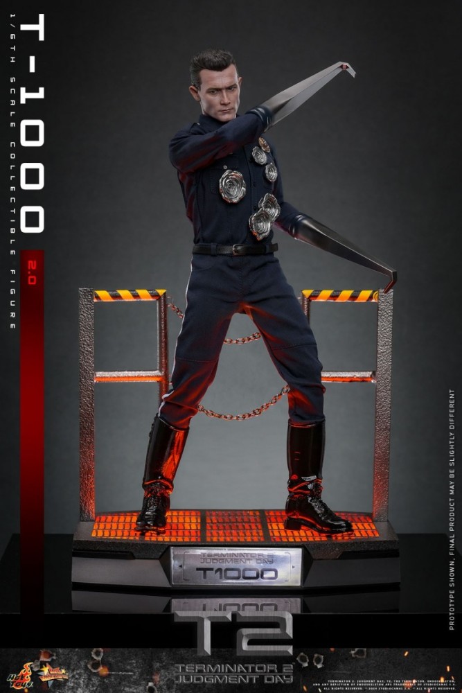 In Stock Hot Toys MMS774 Terminator 2 Judgment Day T1000 (2.0) Robert Patrick Figure
