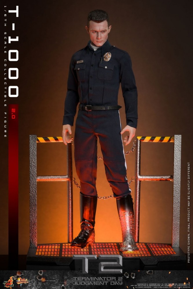 In Stock Hot Toys MMS774 Terminator 2 Judgment Day T1000 (2.0) Robert Patrick Figure