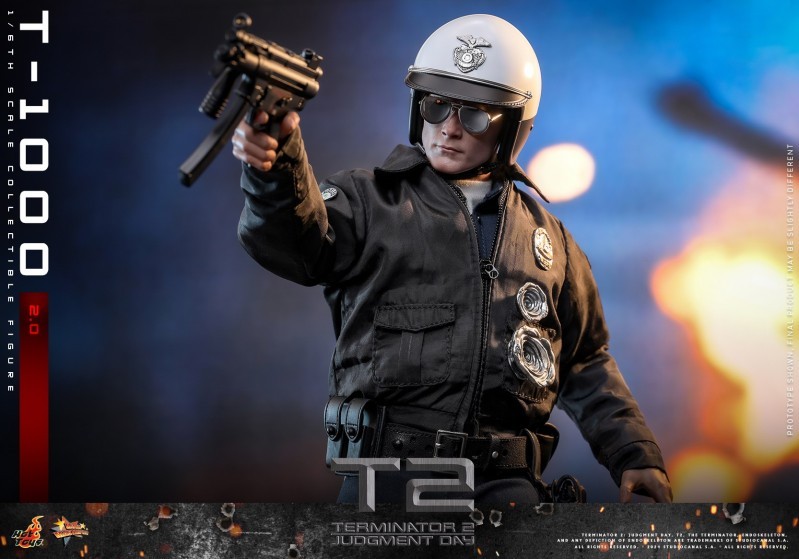 In Stock Hot Toys MMS774 Terminator 2 Judgment Day T1000 (2.0) Robert Patrick Figure