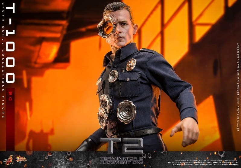 In Stock Hot Toys MMS774 Terminator 2 Judgment Day T1000 (2.0) Robert Patrick Figure