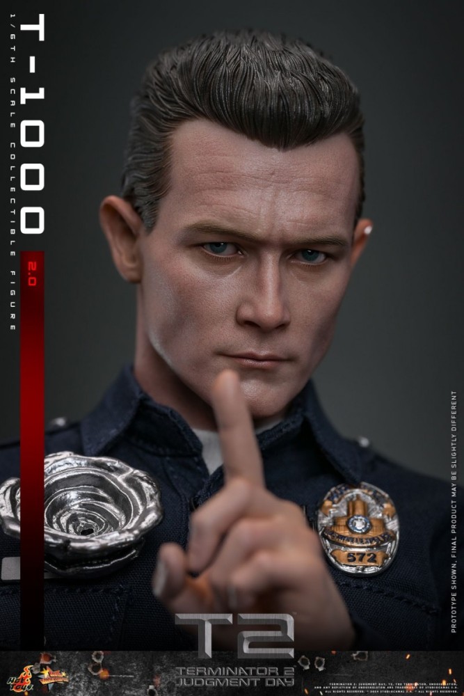 In Stock Hot Toys MMS774 Terminator 2 Judgment Day T1000 (2.0) Robert Patrick Figure
