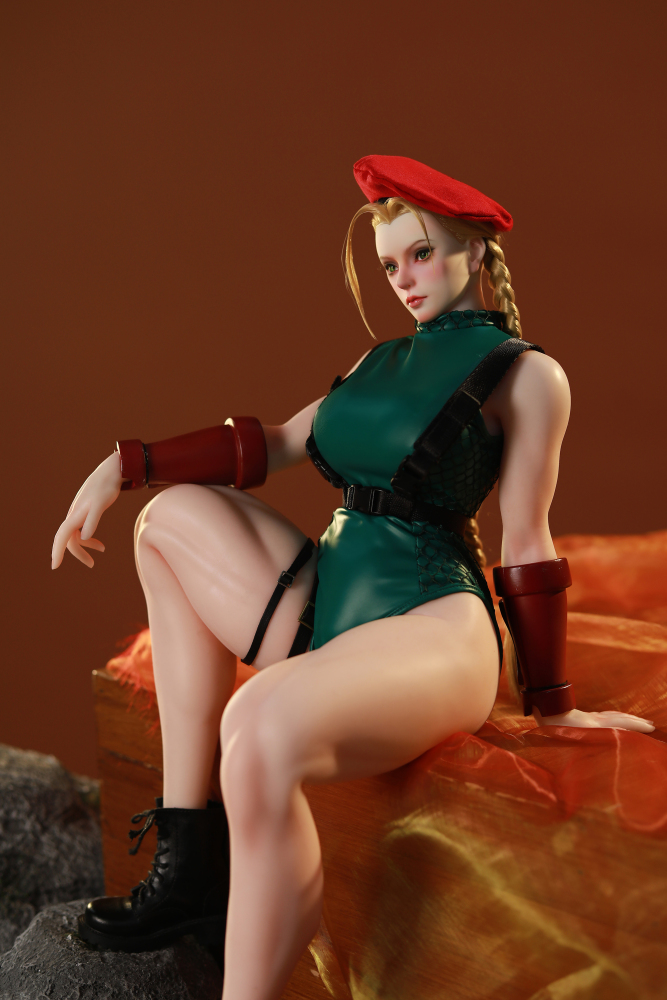 The 1/3 fighting girl Jamie platinum silicone action figure from Aiyan Society