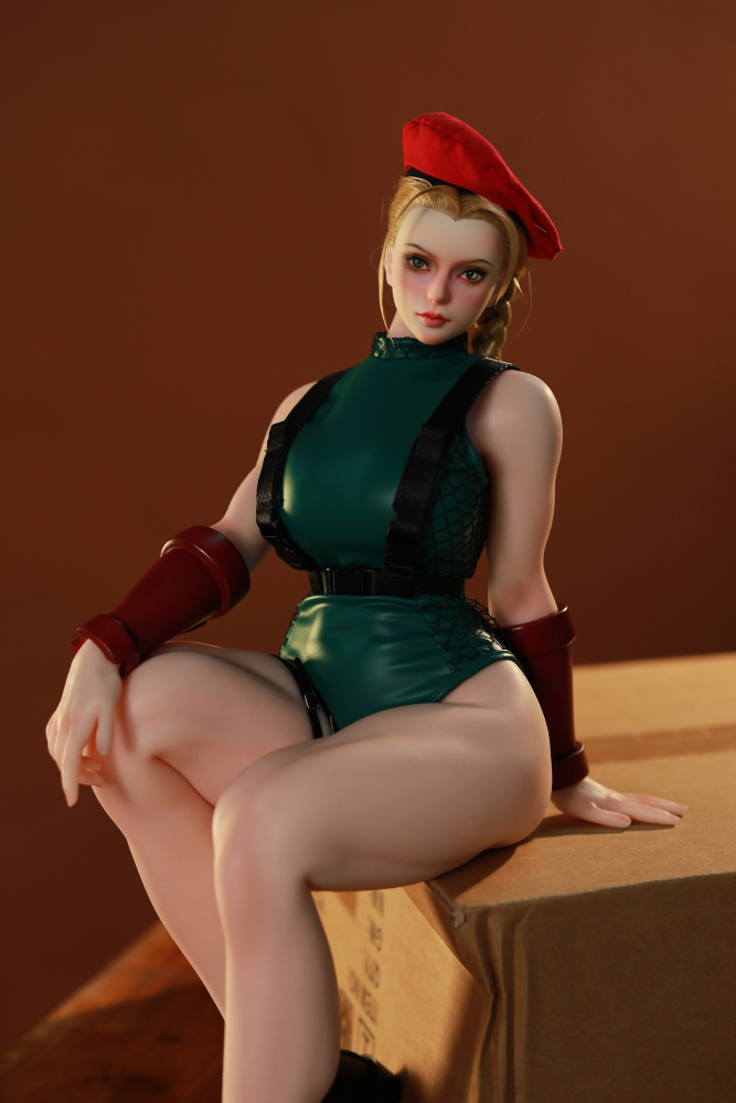 The 1/3 fighting girl Jamie platinum silicone action figure from Aiyan Society