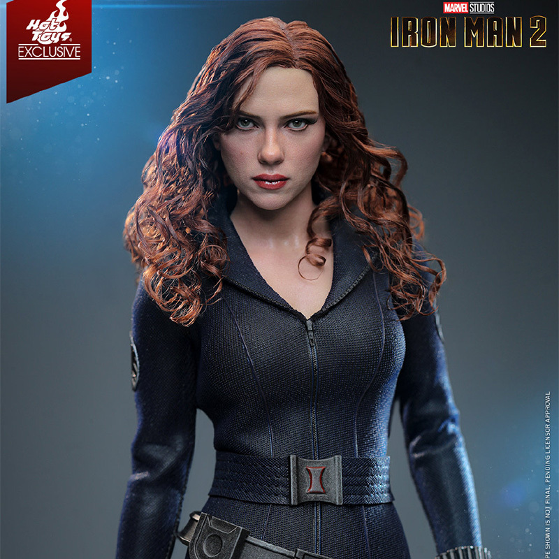 In Stock  Hot Toys HT Black Widow Hair Transplant Standard Version 1/6 Movable Iron Man 2 MMS757AE