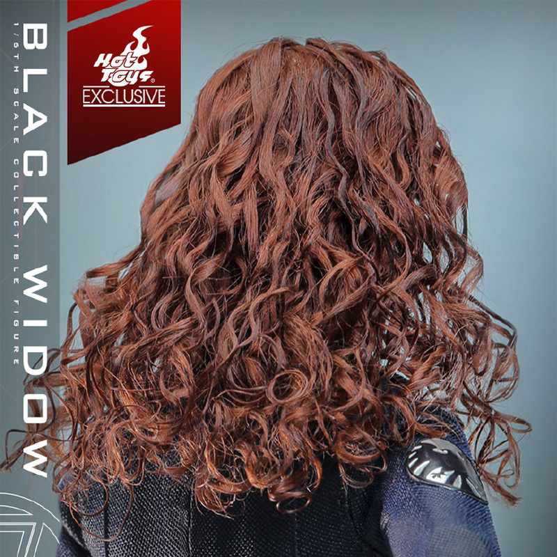 In Stock  Hot Toys HT Black Widow Hair Transplant Standard Version 1/6 Movable Iron Man 2 MMS757AE