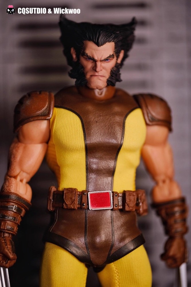 In stock CQ studio x WICKWOO Wolverine and Yellow Wolf 1/12 Head Sculpture mezco Finished Product