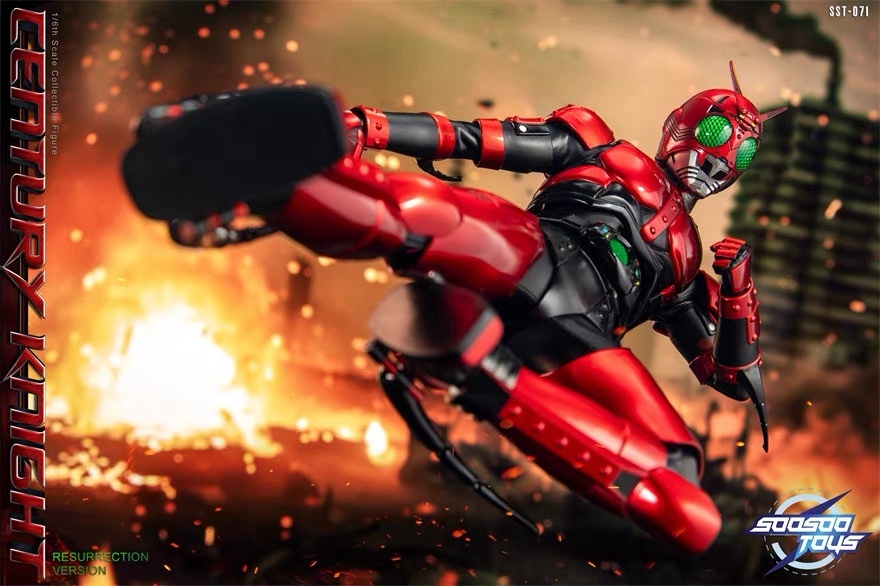 IN STOCK  Soosootoys Red Shadow Warrior Kamen Rider sst-071 Silver Shadow Warrior 1/6 Movable