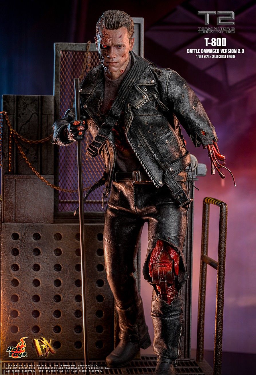 HotToys HT 1/6 DX46 Terminator 2：Judgment Day T800 2.0 Action Figure