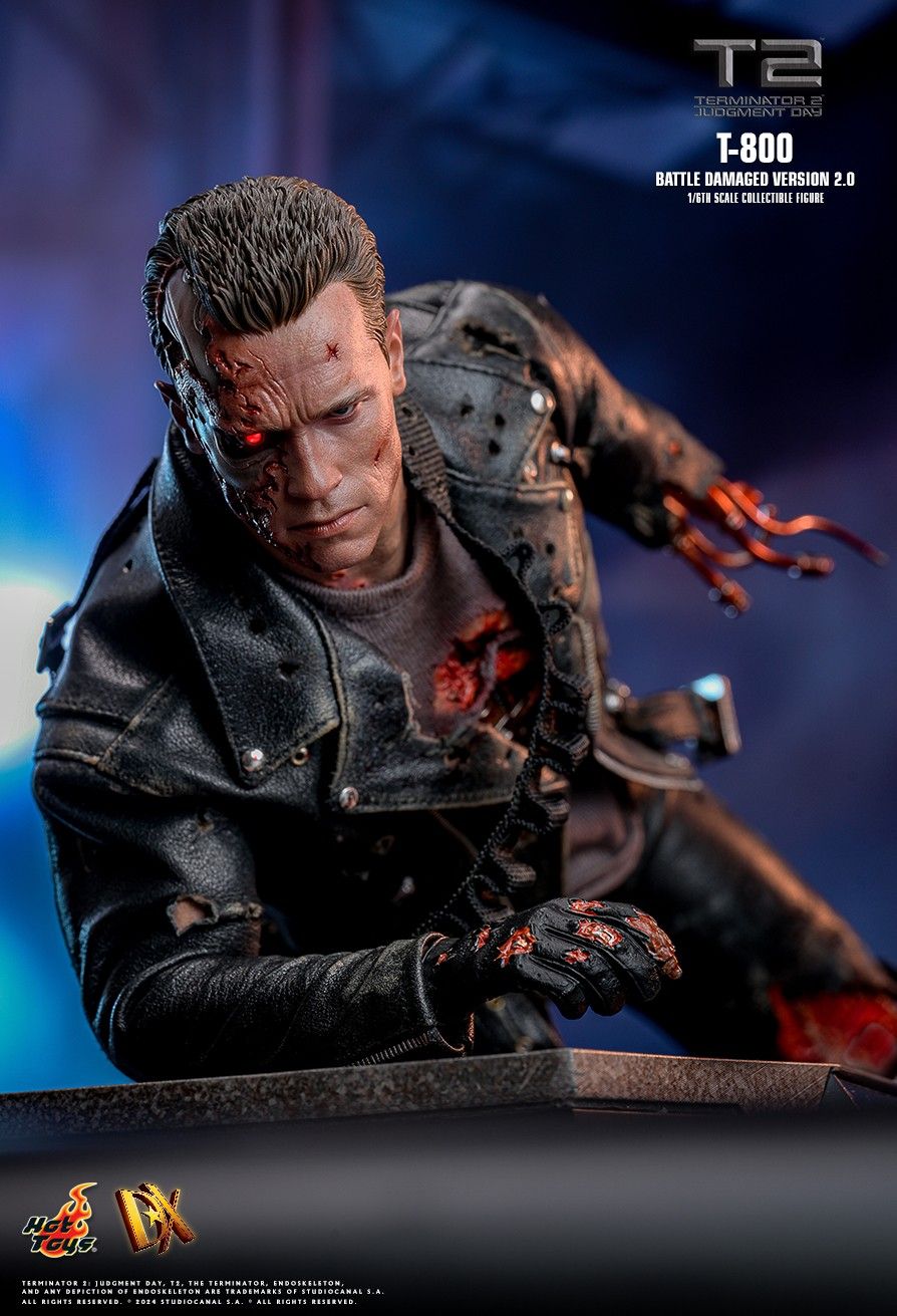 HotToys HT 1/6 DX46 Terminator 2：Judgment Day T800 2.0 Action Figure