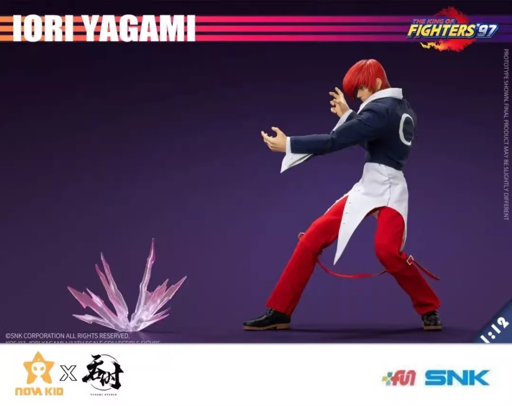 In Stock 1/12 TUNSHI STUDIO TS-XXZ-008 KOF '97 IORI YAGAMI Action Figure