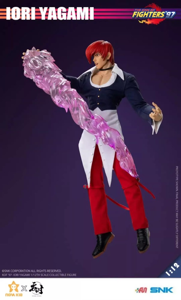In Stock 1/12 TUNSHI STUDIO TS-XXZ-008 KOF '97 IORI YAGAMI Action Figure