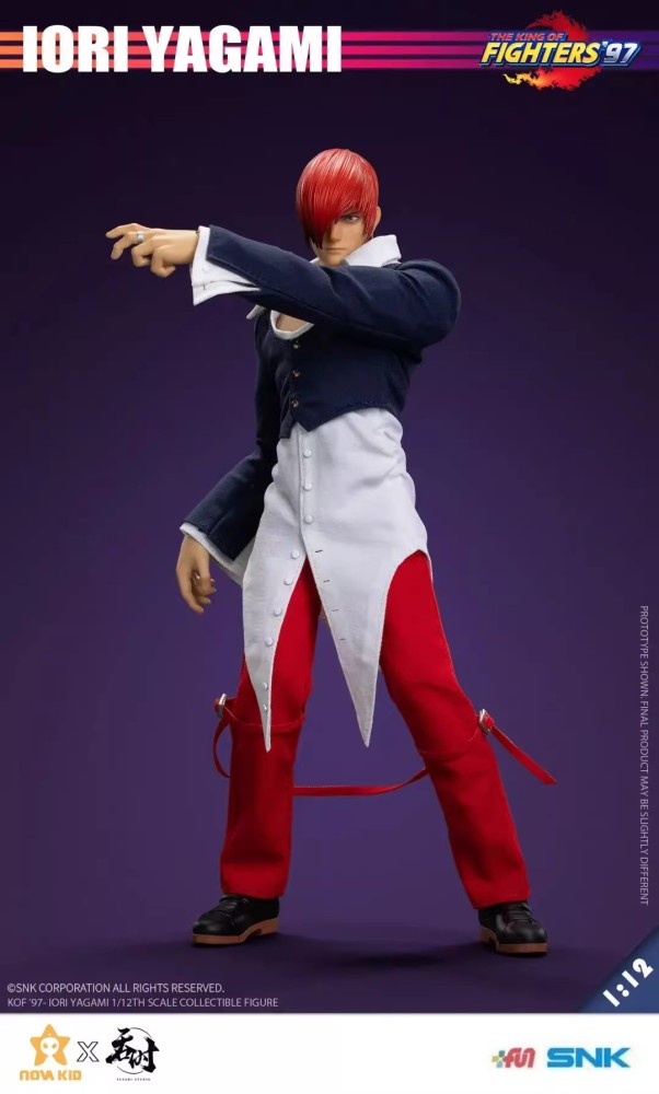 In Stock 1/12 TUNSHI STUDIO TS-XXZ-008 KOF '97 IORI YAGAMI Action Figure