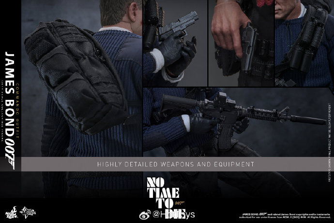 IN STOCK  Hot Toys MMS804 No Time To Die James Bond Commando-Outfit 1/6 Figure