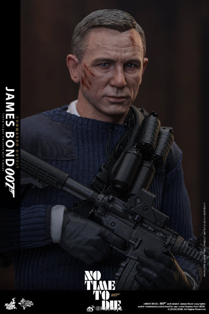 IN STOCK  Hot Toys MMS804 No Time To Die James Bond Commando-Outfit 1/6 Figure