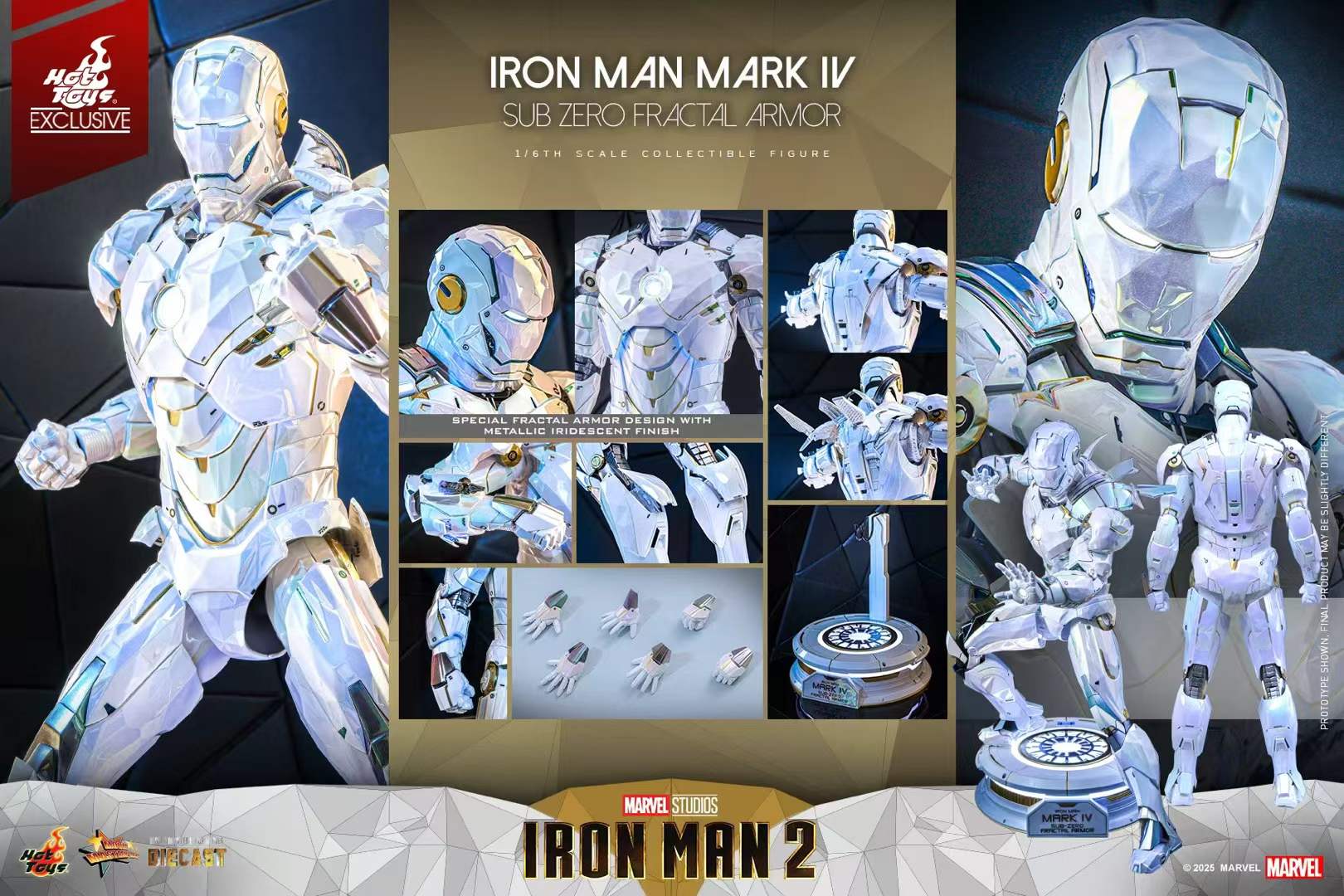 HOTTOYS 1/6 Mark4 Iron Man MANM ARK IV SUB ZERO FRACTAL ARMOR