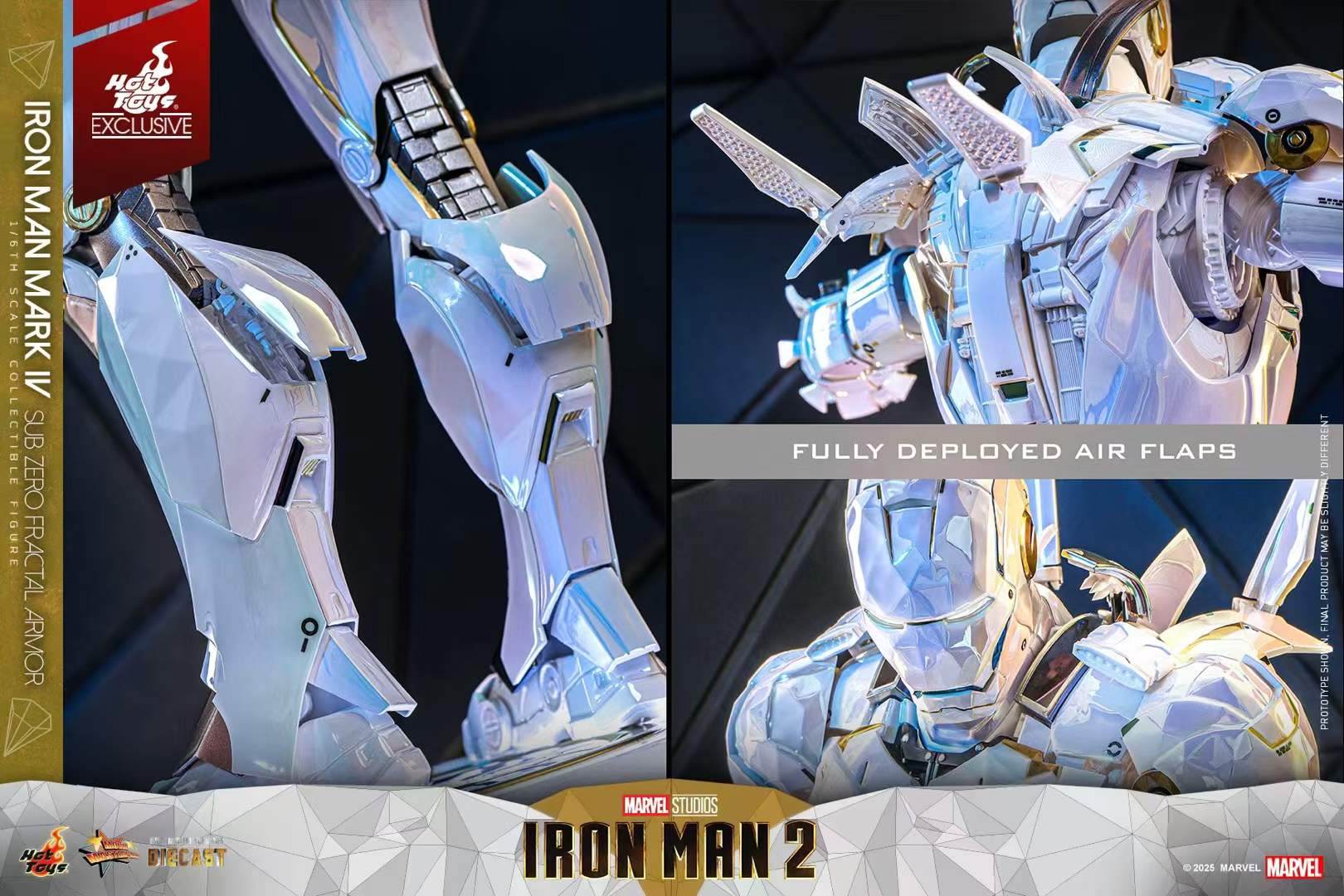 アメコミ IRON MAN MARK IV(SUB-ZERO FRACTAL ARMOR) HOTTOYS 1/6 Mark4 Iron Man MANM ARK IV SUB ZERO FRACTAL ARMOR