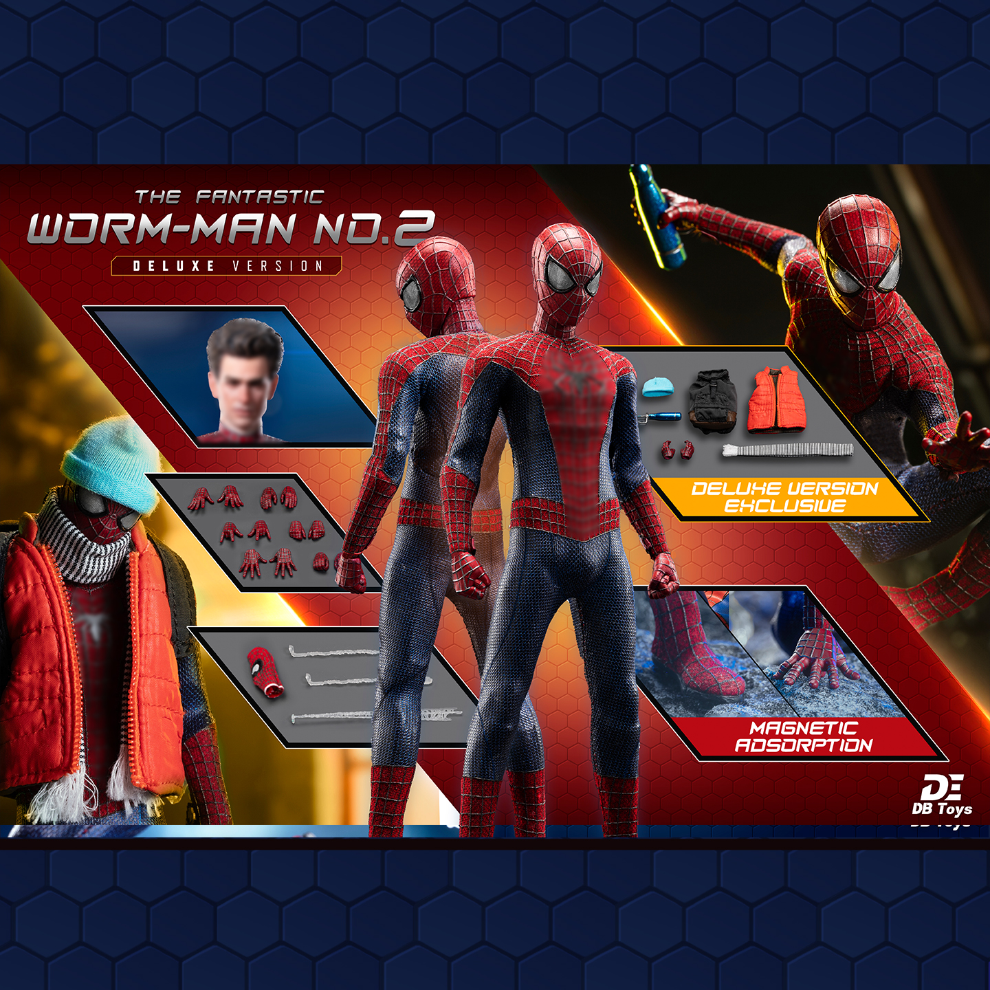 DBtoys アメイジングスパイダーマン (カスタム) Pre-order DB Toys X 6in Studio Garfield Amazing Spider-Man 1/12