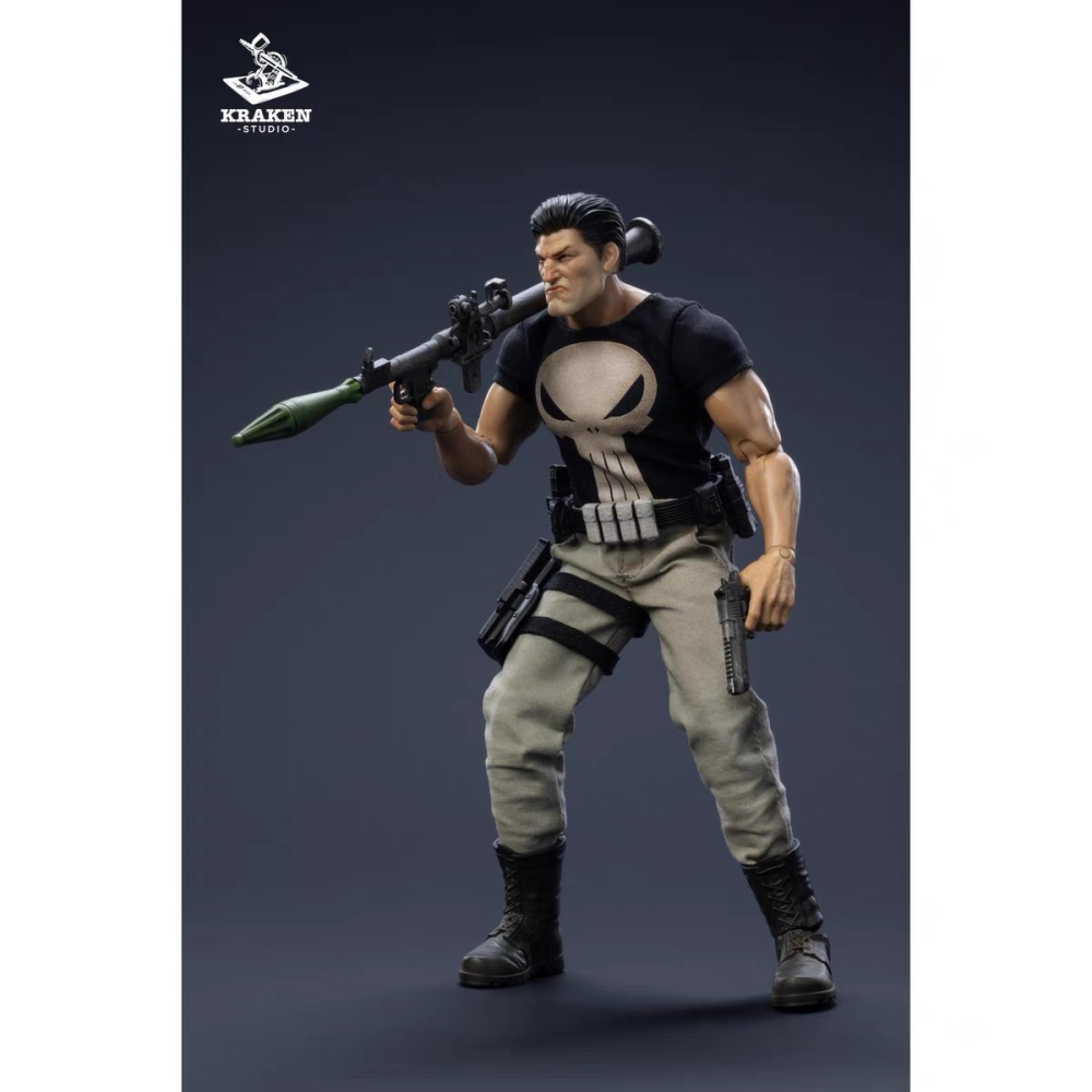 Kraken Studio 1/12 Punisher Frank Castle Action Figure Deluxe