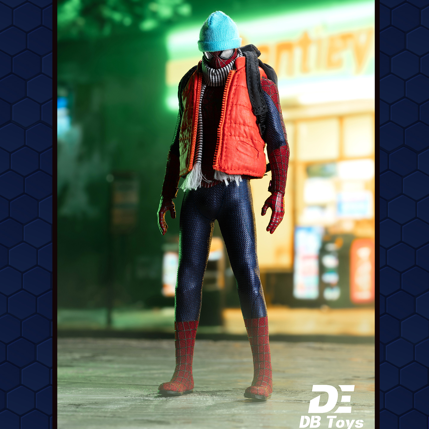 【新品未使用品】DBtoys 1/12アメイジングスパイダーマン風フィギュア Pre-order DB Toys X 6in Studio Garfield Amazing Spider-Man 1/12