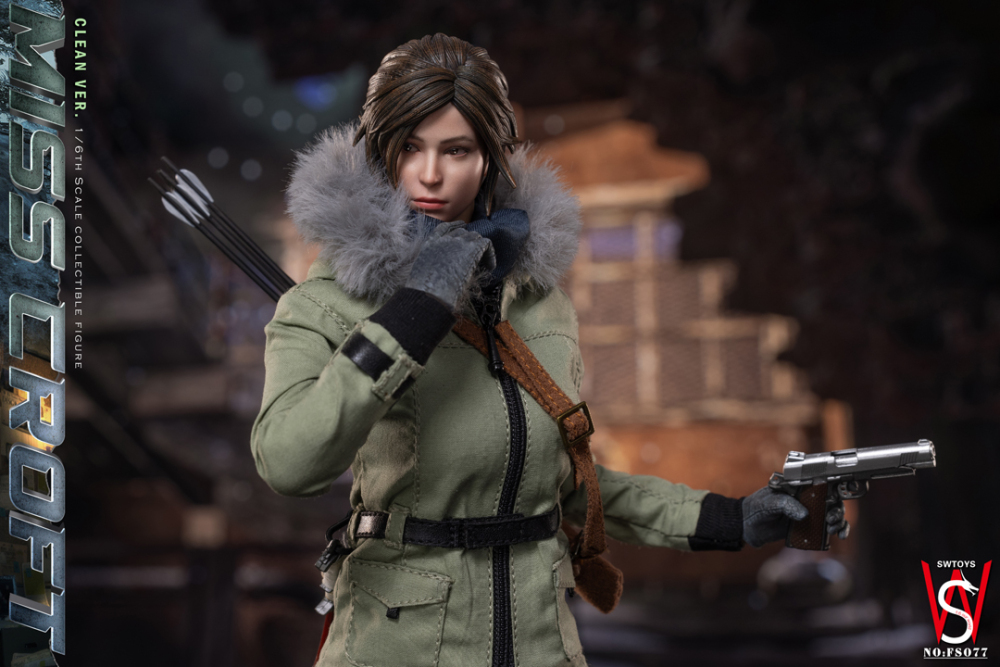 Pre-order Swtoys FS077 1/6 Scale Miss Croft battle damaged version