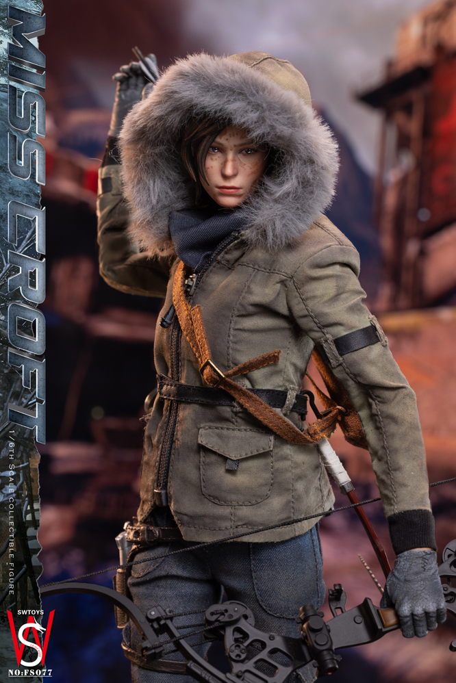 Pre-order Swtoys FS077 1/6 Scale Miss Croft battle damaged version