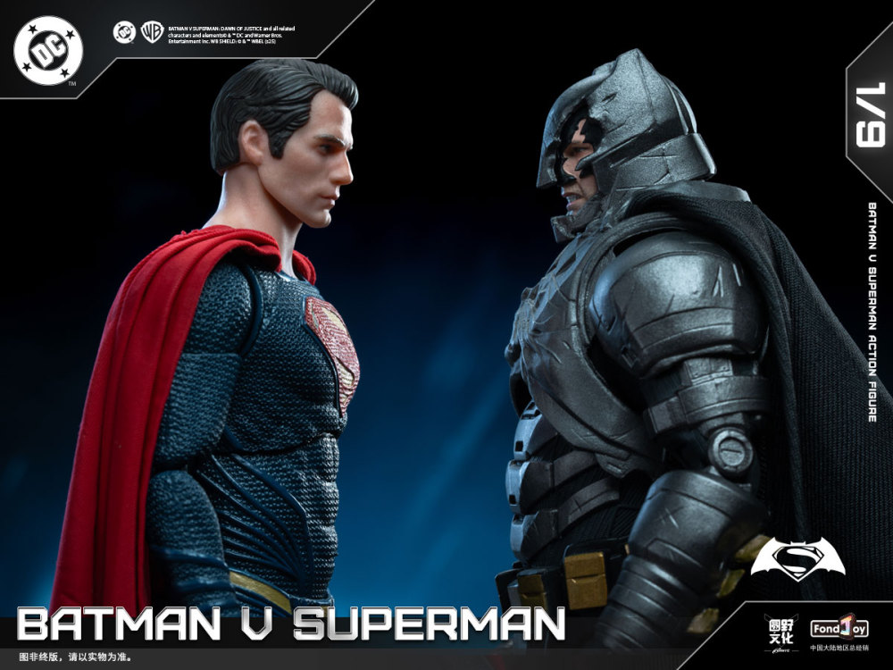 IN STOCK Fondjoy DC1020  BATMAN SUPER MAN DC BVS Deluxe Set 1/9 Action Figure Model Toy