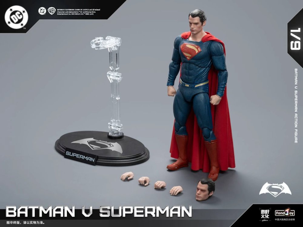 IN STOCK Fondjoy DC1020  BATMAN SUPER MAN DC BVS Deluxe Set 1/9 Action Figure Model Toy