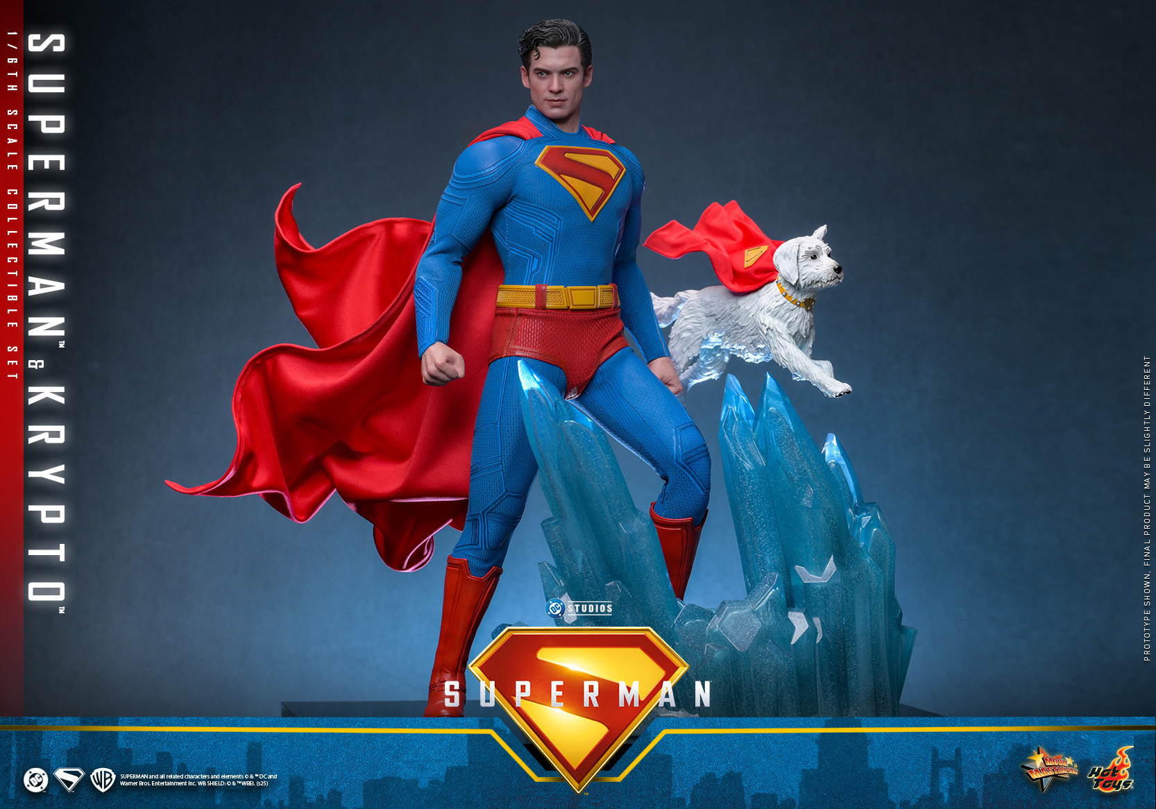 In Stock Hot Toys 1/6 MMS812 Superman & Krypto 2025