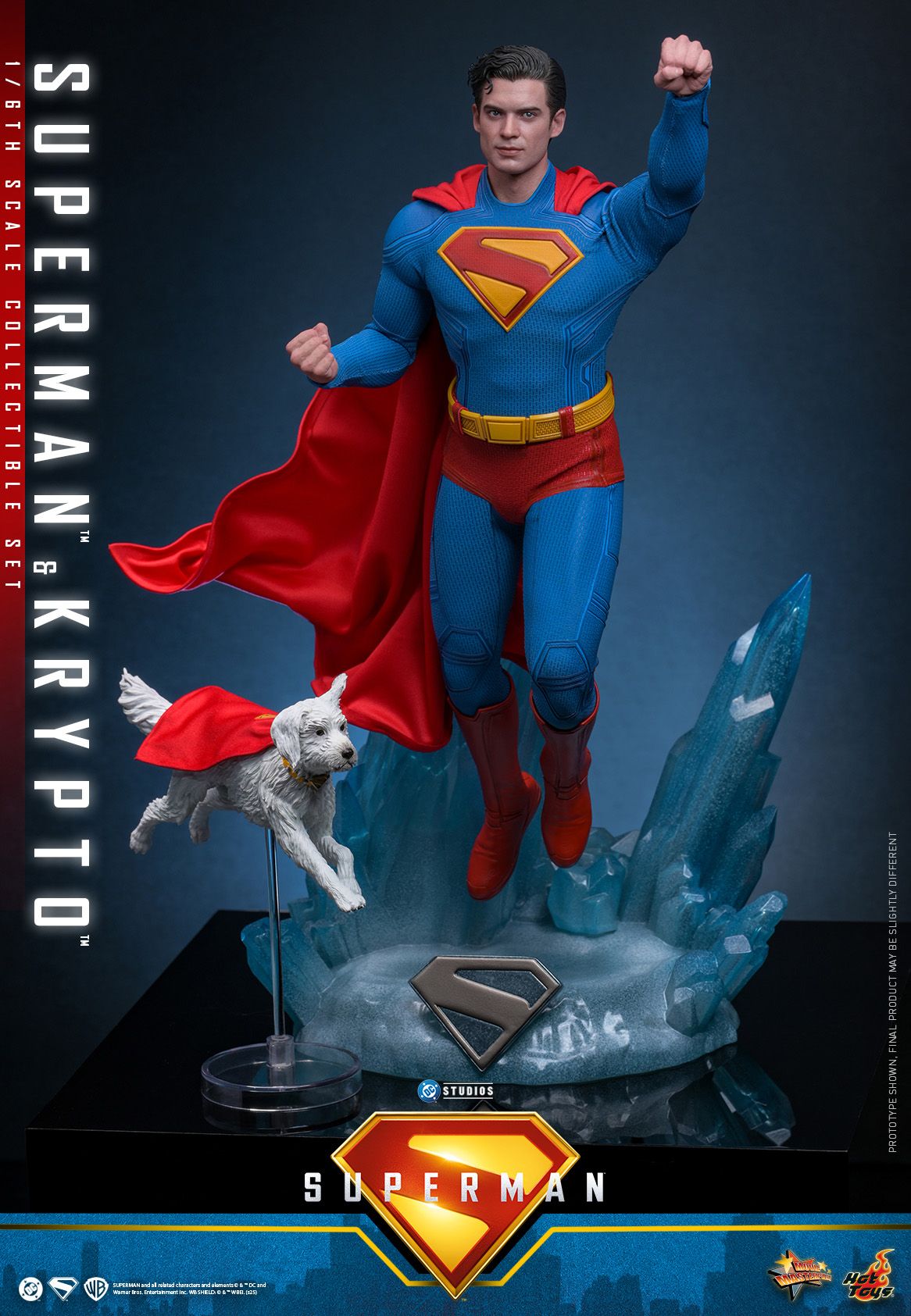 In Stock Hot Toys 1/6 MMS812 Superman & Krypto 2025