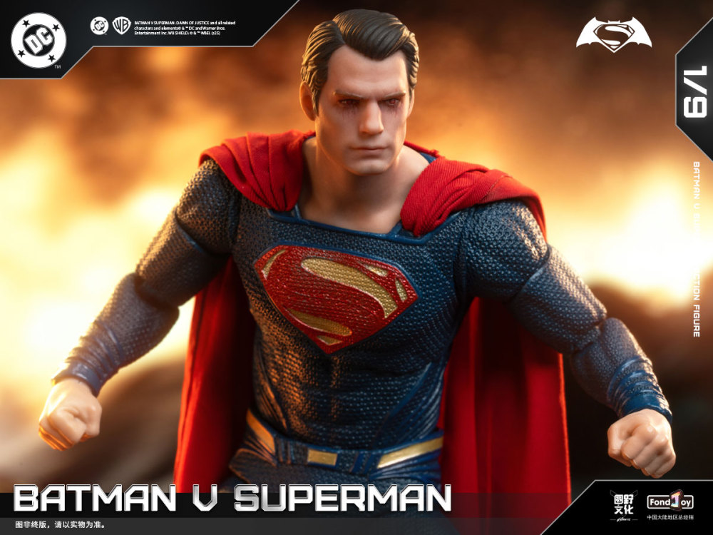 IN STOCK Fondjoy DC1020  BATMAN SUPER MAN DC BVS Deluxe Set 1/9 Action Figure Model Toy
