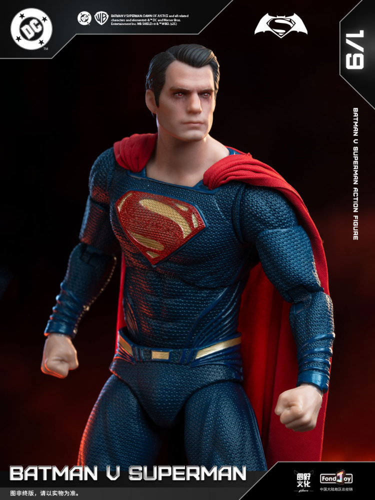 IN STOCK Fondjoy DC1020  BATMAN SUPER MAN DC BVS Deluxe Set 1/9 Action Figure Model Toy