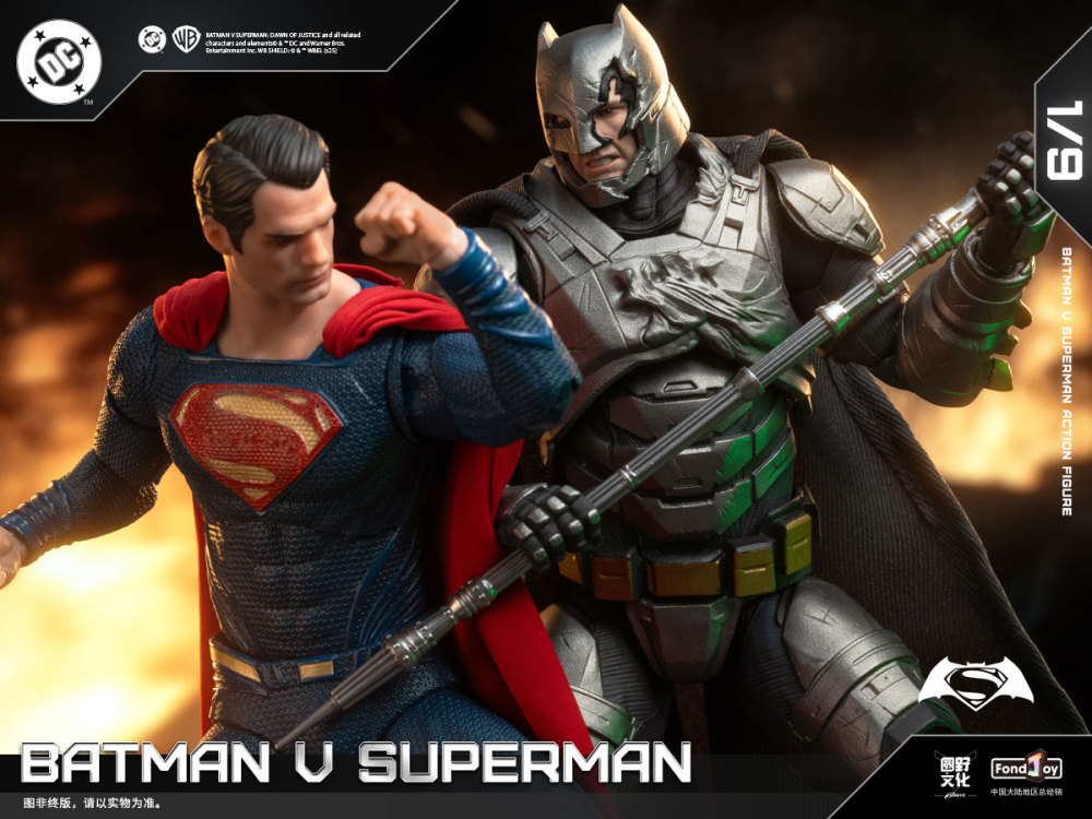 IN STOCK Fondjoy DC1020  BATMAN SUPER MAN DC BVS Deluxe Set 1/9 Action Figure Model Toy