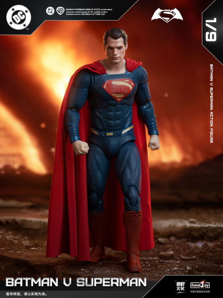 IN STOCK Fondjoy DC1020  BATMAN SUPER MAN DC BVS Deluxe Set 1/9 Action Figure Model Toy