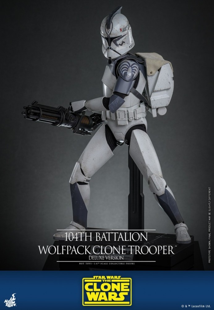 IN STOCK Hot Toys TMS142 Star Wars The Clone Wars 104th Battalion Wolfpack Clone Trooper
