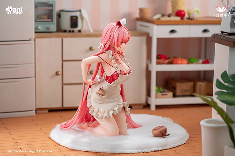 In Stock Original AniMester White Rabbit rosu Apron ver 1/7 figure