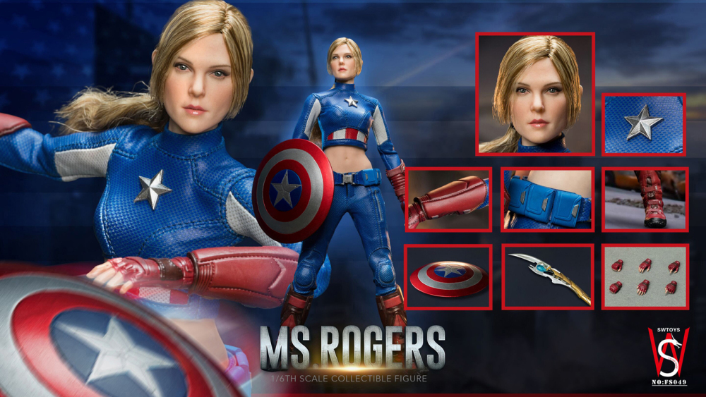 In Stock SWTOYS FS049 MS.Rogers 1/6 Action Figure of the US women's team