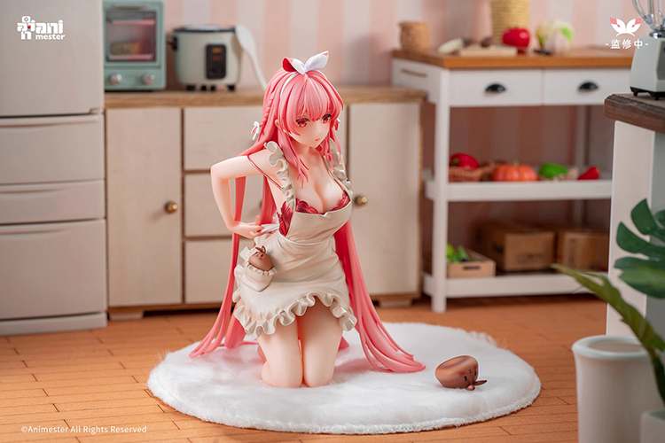 In Stock Original AniMester White Rabbit rosu Apron ver 1/7 figure