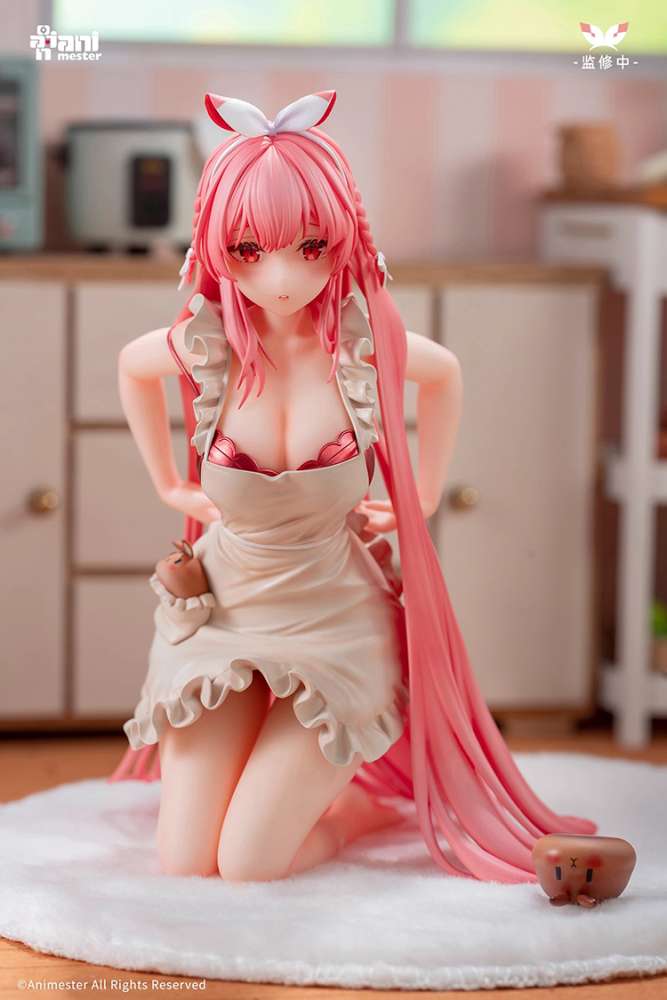 In Stock Original AniMester White Rabbit rosu Apron ver 1/7 figure