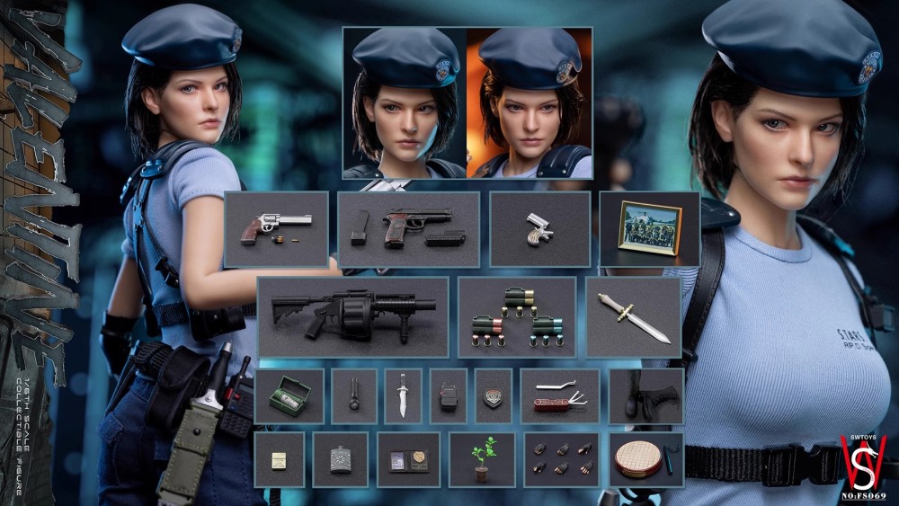 In Stock SWTOYS 1/6 Resident Evil Gil Valentine FS069 Action Figure