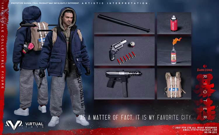 In Stock VTS TOYS 1/6 VM-022 Darkzone Rioter