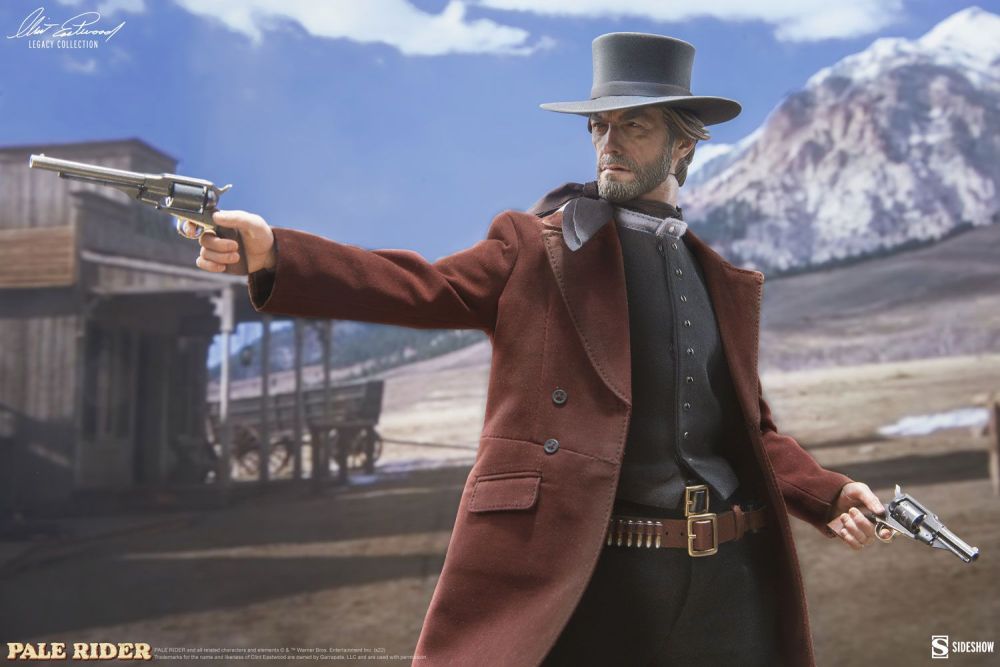 In Stock Sideshow 1/6 Pale Knight Preacher Clint Eastwood 100453