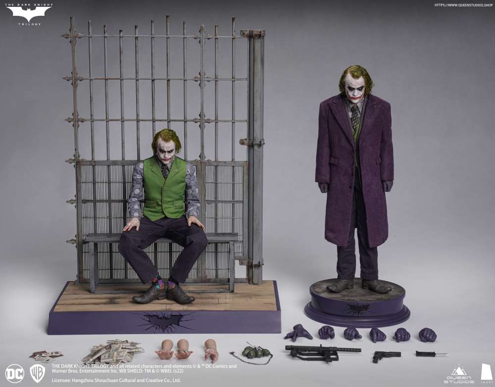 In Stock INART 1/6 Batman Dark Knight Joker Heath Ledger Action Figure IA001SPD